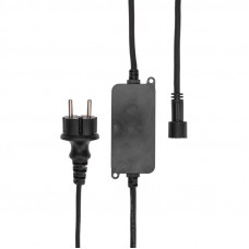 Контроллер с радиопультом для уличных гирлянд Сеть и Нить управляемая (твинкл), черный NEON-NIGHT