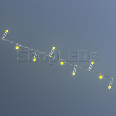 Светодиодная гирлянда VELA 10м, 24 В, желтая, прозрачный провод